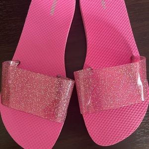 Old Navy glitter slide on sandals size 11